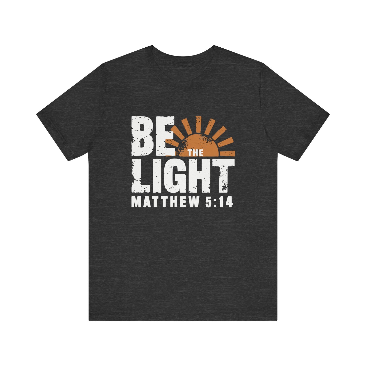 Be the Light T-Shirt | Bella+Canvas 3001 | Matthew 5:14 Christian Tee | Faith-Based Apparel | Unisex Inspirational Shirt | Christmas Gift