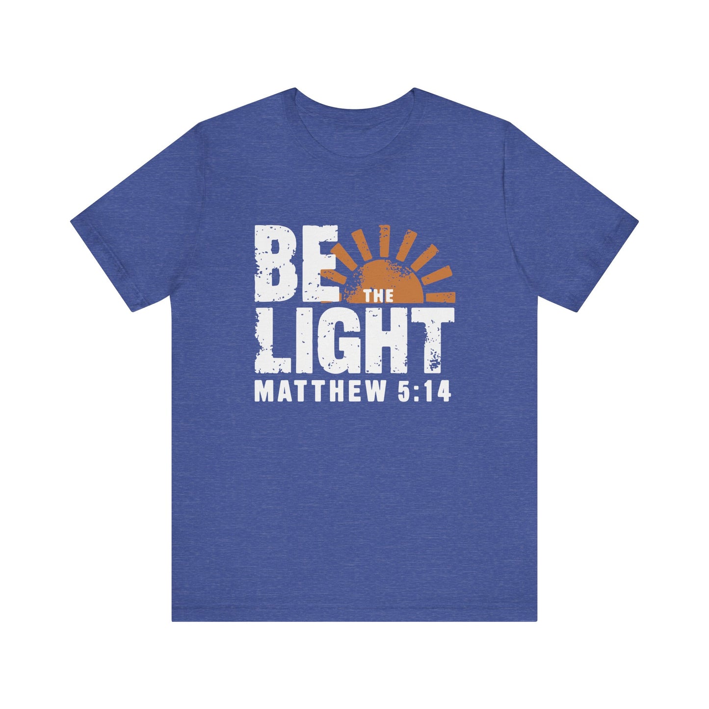 Be the Light T-Shirt | Bella+Canvas 3001 | Matthew 5:14 Christian Tee | Faith-Based Apparel | Unisex Inspirational Shirt | Christmas Gift