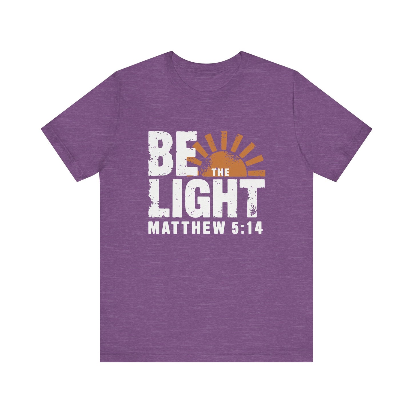 Be the Light T-Shirt | Bella+Canvas 3001 | Matthew 5:14 Christian Tee | Faith-Based Apparel | Unisex Inspirational Shirt | Christmas Gift