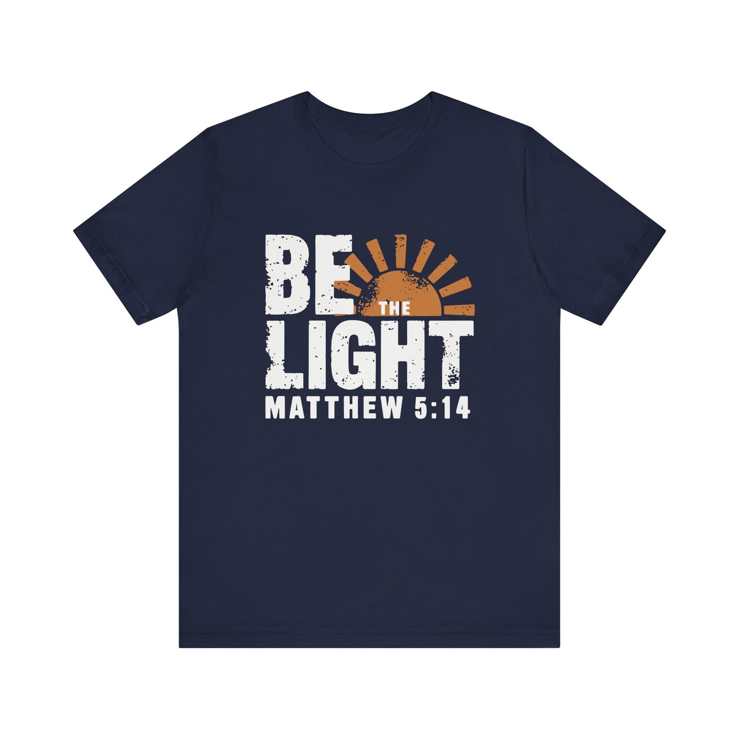 Be the Light T-Shirt | Bella+Canvas 3001 | Matthew 5:14 Christian Tee | Faith-Based Apparel | Unisex Inspirational Shirt | Christmas Gift