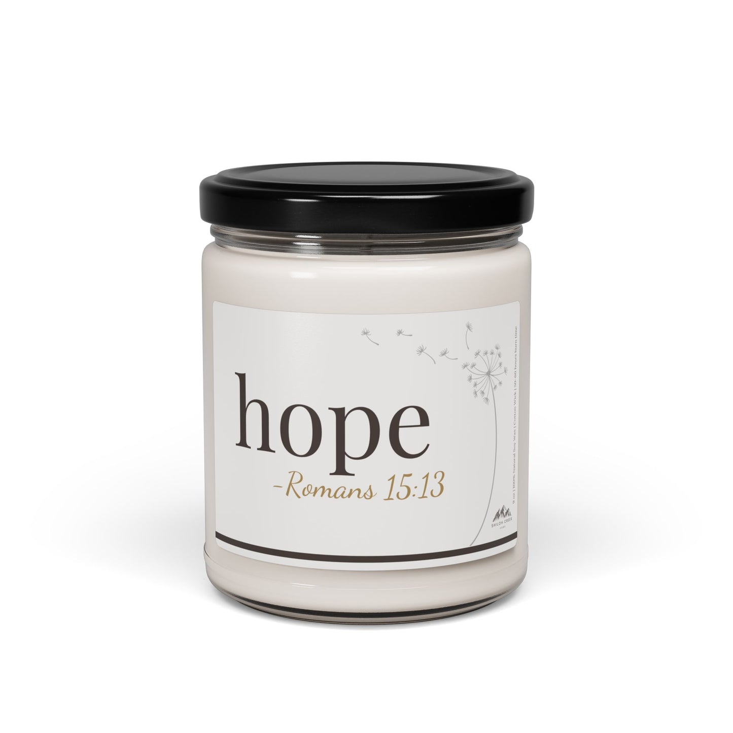 Hope Candle - Romans 15:13, 9 oz Soy Wax Candle