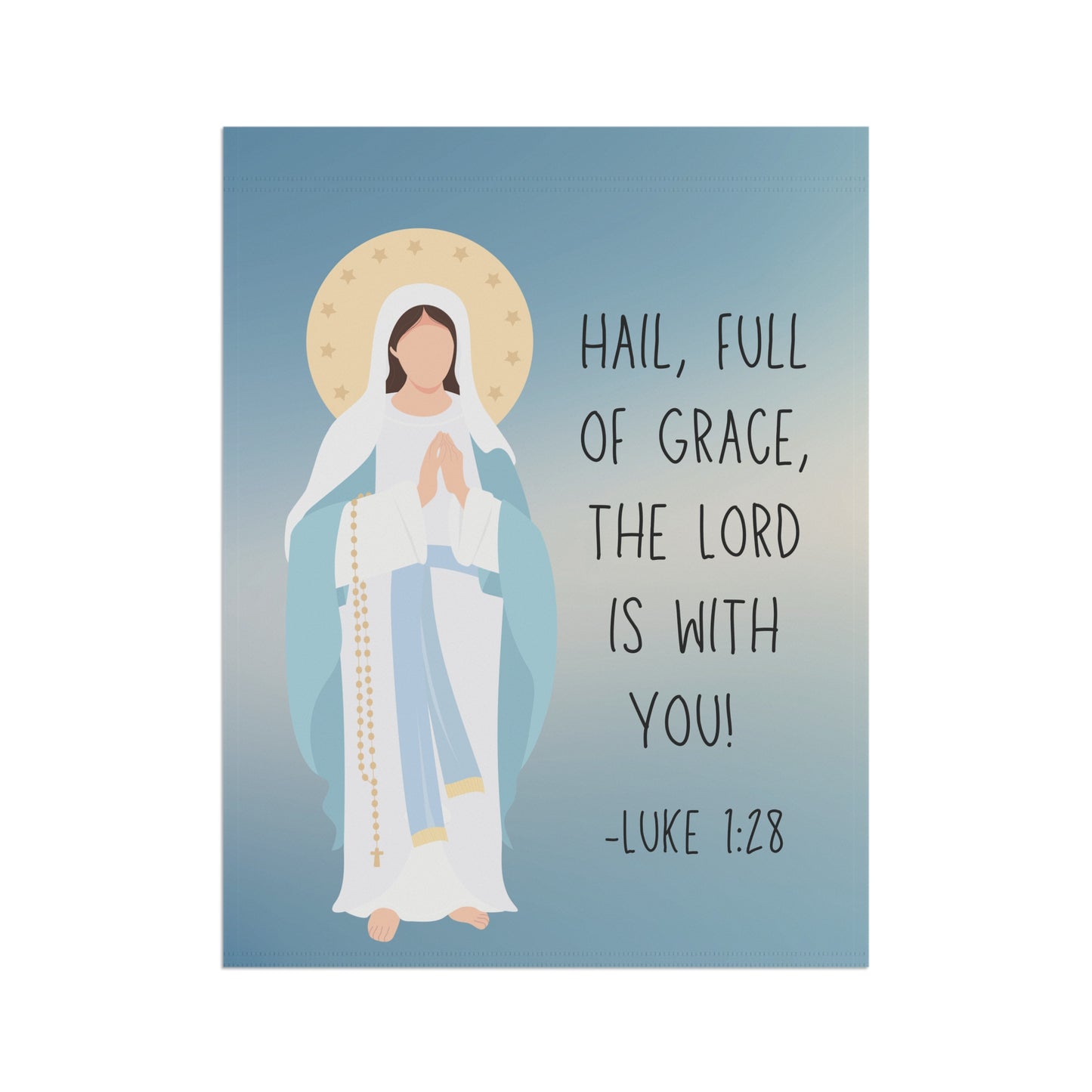 Beautiful Mary Garden Flag - Virgin Mary Outdoor Décor - Durable Double-Sided Flag - Perfect for Year-Round Use
