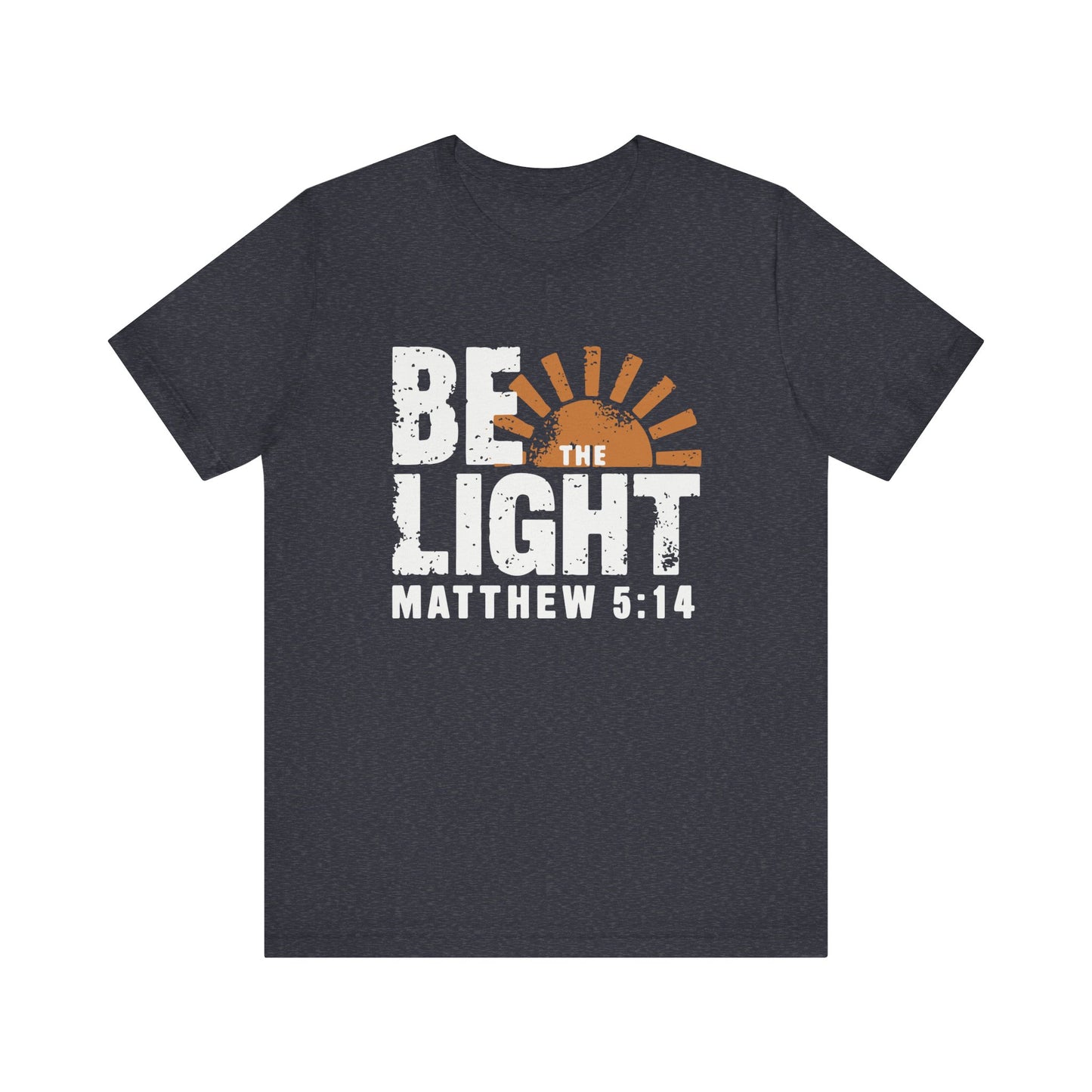 Be the Light T-Shirt | Bella+Canvas 3001 | Matthew 5:14 Christian Tee | Faith-Based Apparel | Unisex Inspirational Shirt | Christmas Gift