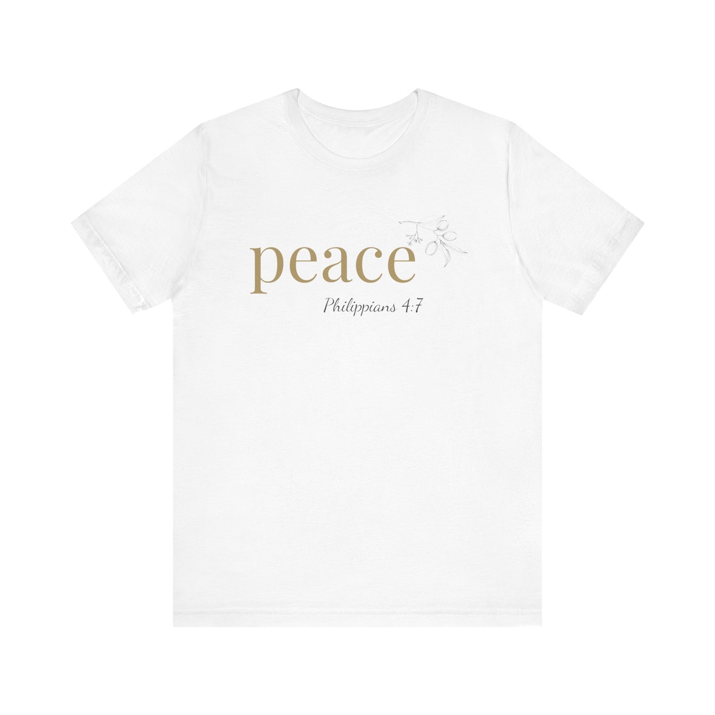 Peace T-Shirt | Bella+Canvas 3001 | Philippians 4:7 Christian Tee | Faith-Based Apparel | Unisex Inspirational Shirt | Gift for Christians