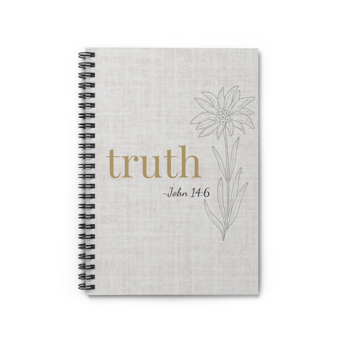 Truth Spiral Notebook - John14:6 Scripture Cover - Inspirational Journal - Christian Notebook - Faith-Based Stationery, Ruled Line