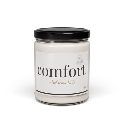 Comfort Candle - Hebrews 13:5, 9 oz Soy Wax Candle
