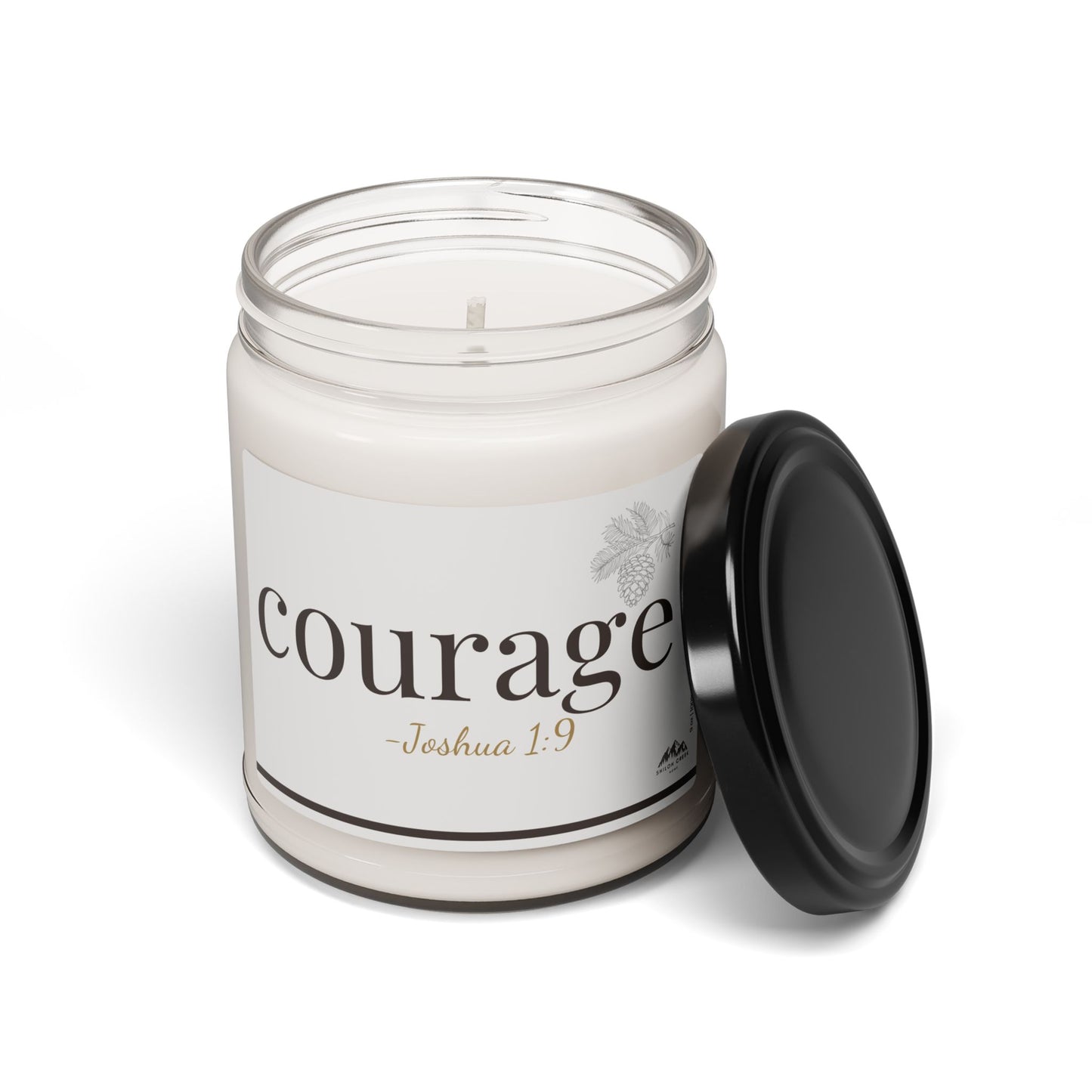 Courage Candle -Joshua 1:9, 9 oz Soy Wax Candle