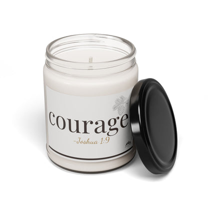 Courage Candle -Joshua 1:9, 9 oz Soy Wax Candle