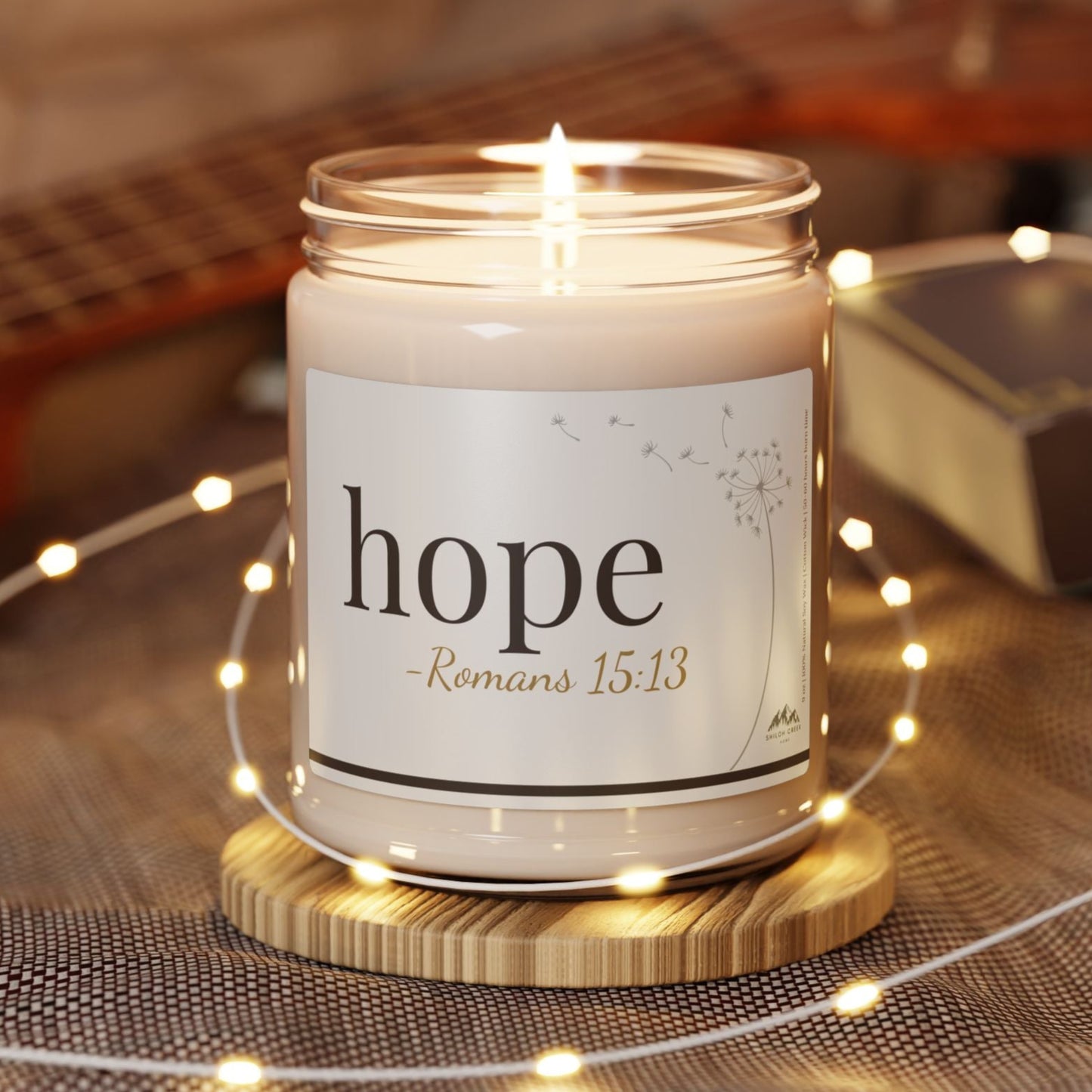 Hope Candle - Romans 15:13, 9 oz Soy Wax Candle