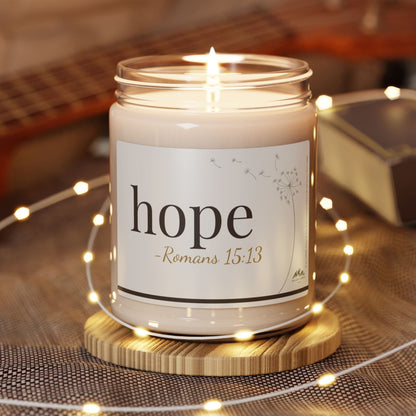 Hope Candle - Romans 15:13, 9 oz Soy Wax Candle