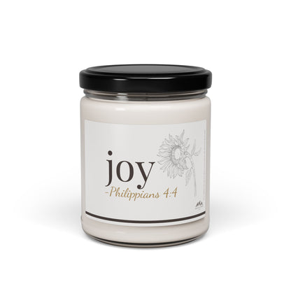 Joy Candle - Philippians 4:4, 9 oz Soy Wax Candle