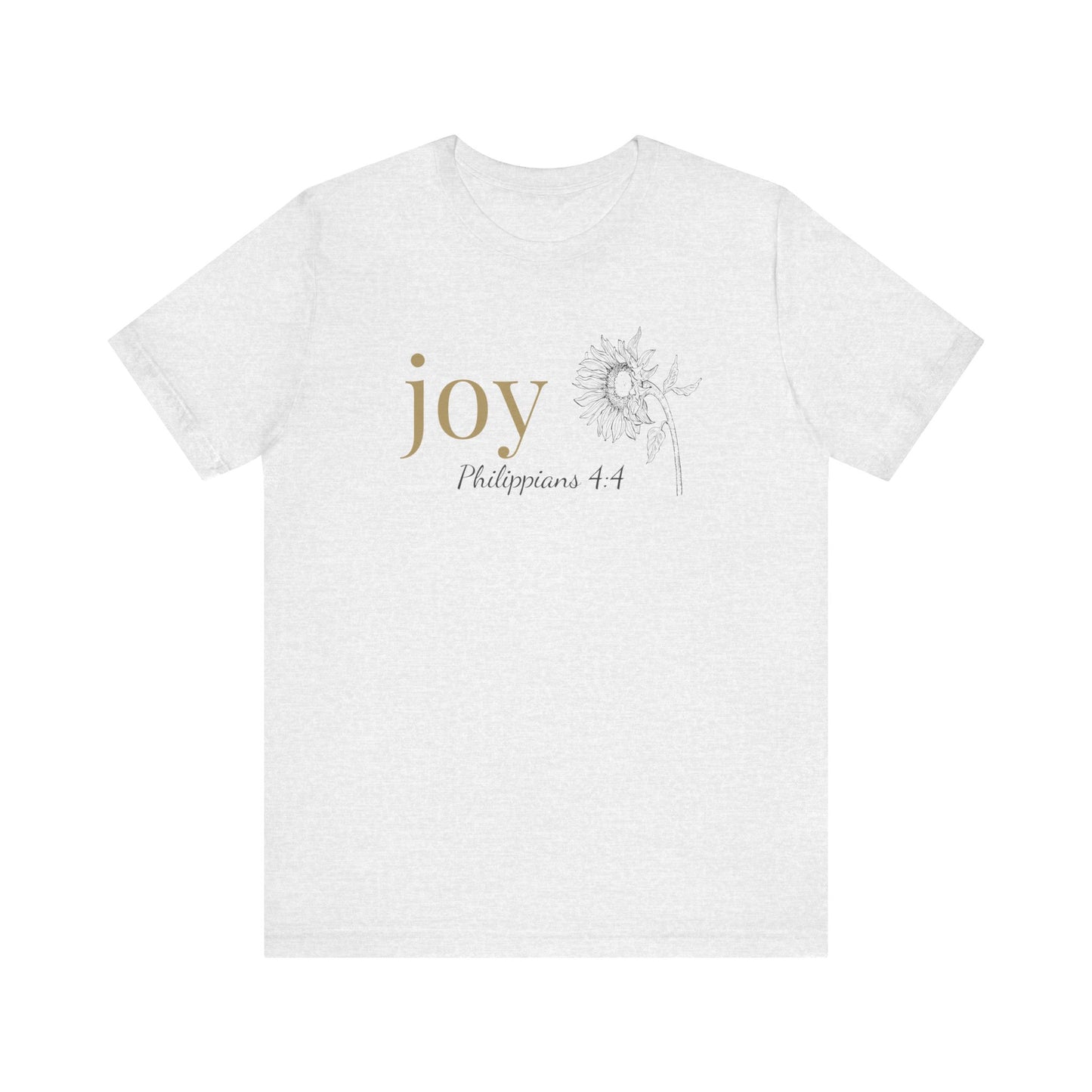Joy T-Shirt | Bella+Canvas 3001 | Philippians 4:4 Christian Tee | Faith-Based Apparel | Unisex Inspirational Shirt | Gift for Christians