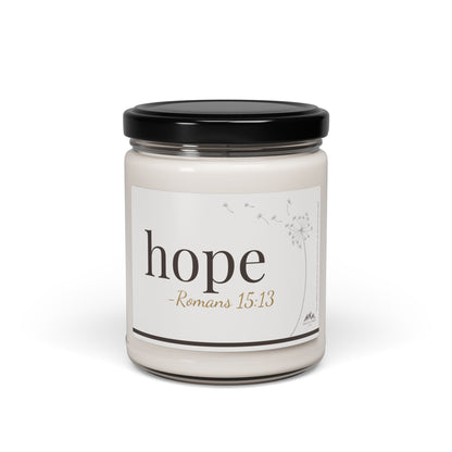 Hope Candle - Romans 15:13, 9 oz Soy Wax Candle