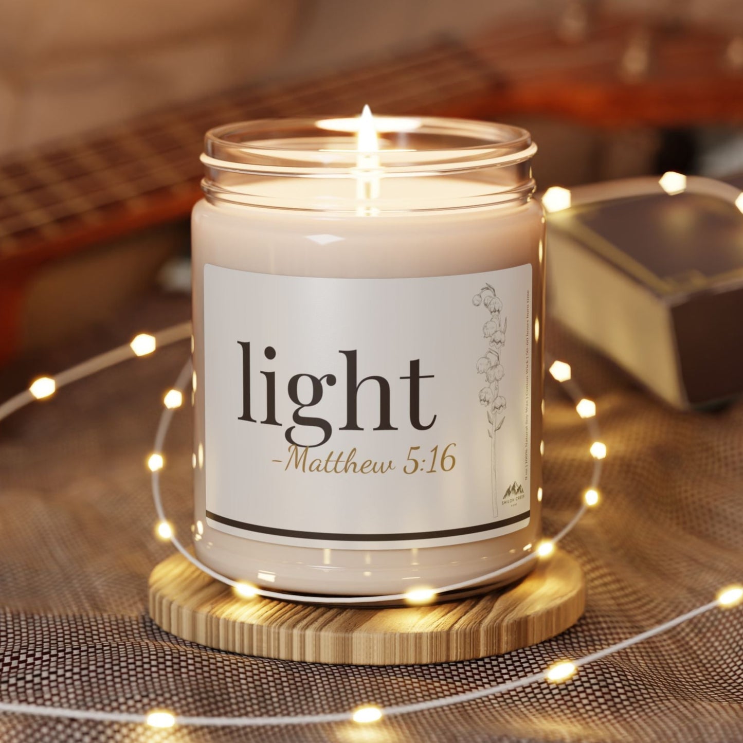Light Candle - Matthew 5:16, 9 oz Soy Wax Candle