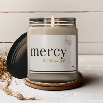 Mercy Candle -Matthew 5:7, 9 oz Soy Wax Candle