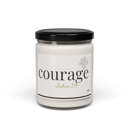 Courage Candle -Joshua 1:9, 9 oz Soy Wax Candle