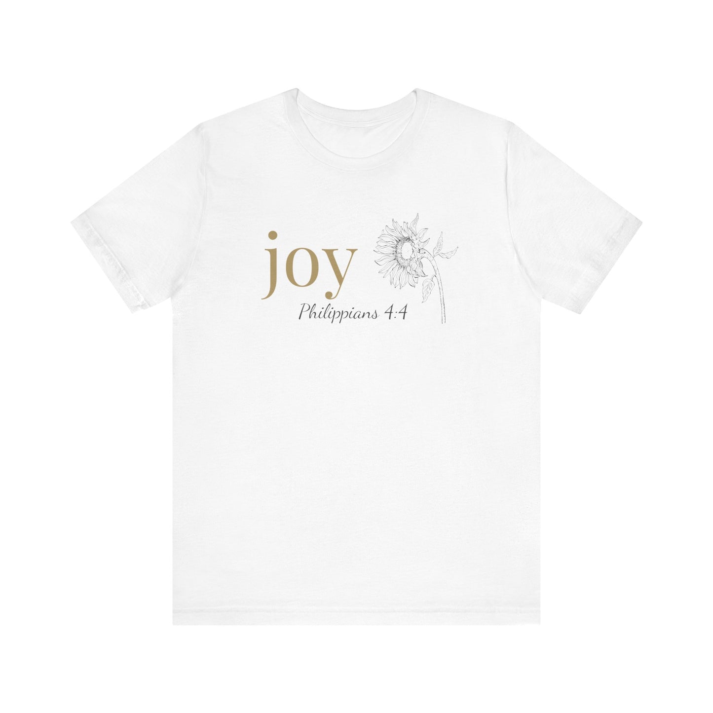 Joy T-Shirt | Bella+Canvas 3001 | Philippians 4:4 Christian Tee | Faith-Based Apparel | Unisex Inspirational Shirt | Gift for Christians