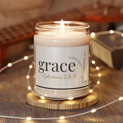 Grace Candle - Ephesians 2:8-9, 9 oz Soy Wax Candle