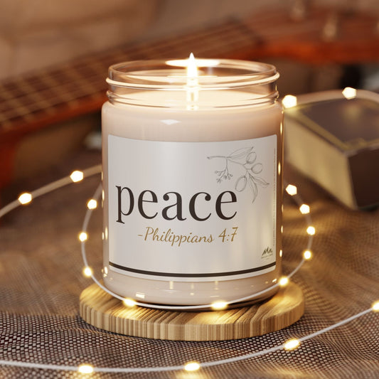 Peace Candle - Ephesians 4:7, 9 oz Soy Wax Candle